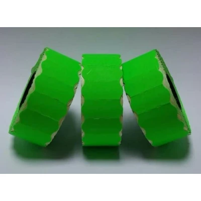 Image of Gato CT4 26mm x 12mm Price Gun Labels Fluorescent Green 10 Rolls 15,000