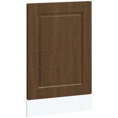 Image of vidaXL Dishwasher Panel Porto Brown Oak 45x1,5x67 cm Engineered Wood