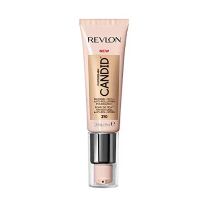 Image of Revlon PhotoReady Candid Natural Finish Foundation, with Anti Pollution, Antioxidant, Blue Light Ingredients, Ochre (210), 22 ml