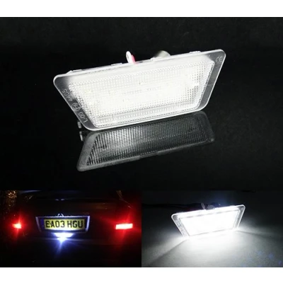 Image of RZG LED Licence Number Plate Light White Canbus For 1998 04 Astra G MK IV Saloon/Hatchback
