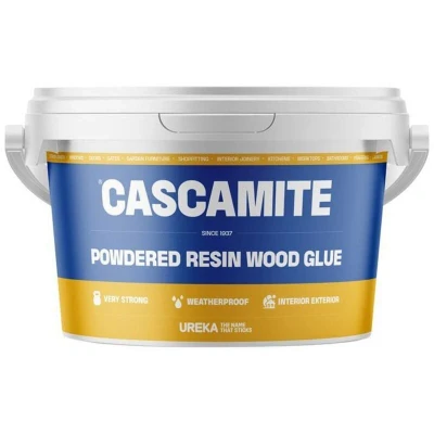Image of Cascamite Adhesive Powdered Resin Wood Glue, Weatherproof, Strong bond, Used for Joinery, Cabinetmaking, and General Woodworking 250g