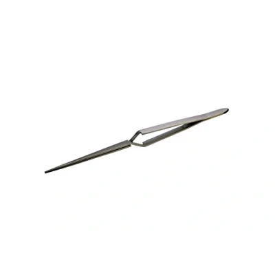 Image of Proops 6.5&quot; Self Locking Stainless Steel Tweezers, Serrated &amp; Pointed Blunt (S7140). Free UK Postage.