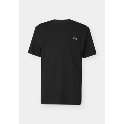 Image of Lacoste Essential Basic Tshirt, Men&#039;s, Size: Medium, Black