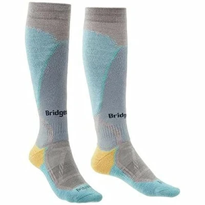 Image of Bridgedale Women&#039;s Ski Midweight Pattern Socks, Lilac/Blue, S