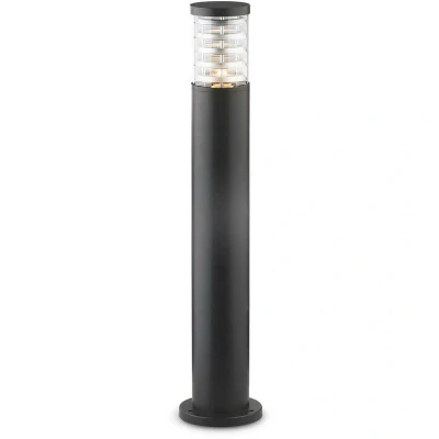 Image of Tronco 1 Light Outdoor Tall Bollard Black IP44, E27