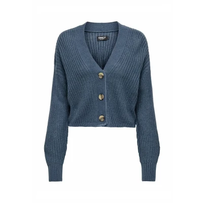 Image of ONLY Onlcarol NICE Cardigan, Women&#039;s, Size: XS, Vintage indigo