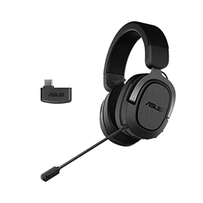 Image of ASUS TUF Gaming H3 Wireless Headset with 2.4GHz Connection, Virtual 7.1 Surround Sound, Lightweight design and Copatiable PC, Playstation 5 Nintendo Switch