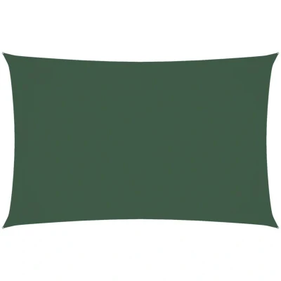 Image of vidaXL Sunshade Sail Oxford Fabric Rectangular 4x7 m Dark Green