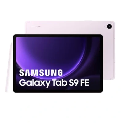 Image of Samsung Galaxy Tab S9 FE Tablet, 10.9 inch WiFi 256 GB, S Pen Included, Long Life Battery, IP 68 Certification, Lavender, FR Version