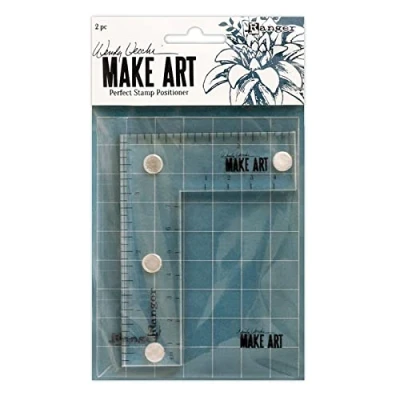 Image of Wendy Vecchi Ranger Make Art Perfect Stamp Positioner Set, Grey, one Size