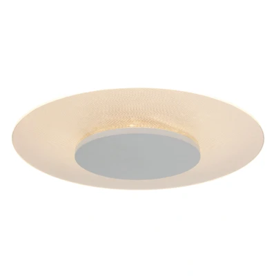 Image of Lido Flush Ceiling Light White Matt, Transparent Edited