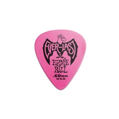 Image of Ernie Ball .60 mm Pink Everlast Picks 12 pack