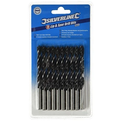 Image of Silverline Lip &amp; Spur Drill Bits 8mm 10pk