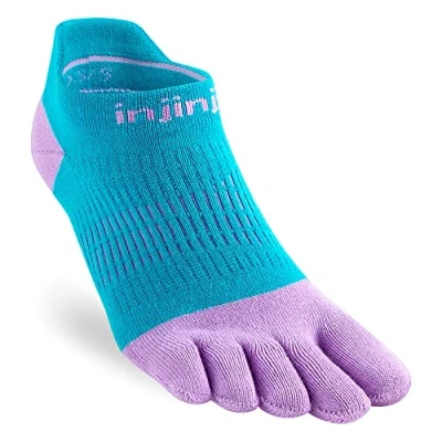 Image of Injinji Women&#039;s Run Lightweight No Show Toe Socks, Sprinkle, M L