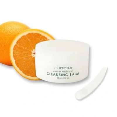 Image of PHOERA Makeup Remover Cleansing BALM with Sweet Orange Essential Oil Meltaway (CLEANSING 20G)