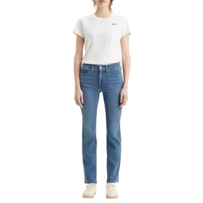 Image of Levi&#039;s Women&#039;s 314 Shaping Straight Jeans, Lapis Bare, 31W / 32L