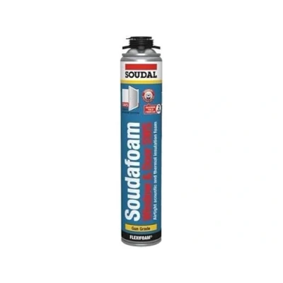 Image of Soudal Soudafoam Gap Filler Window Door Gun Grade Cleaner Expanding Foam Excellent stability, High filling capacity, Good adhesion on most surfaces wooden windows, Doors 750ml