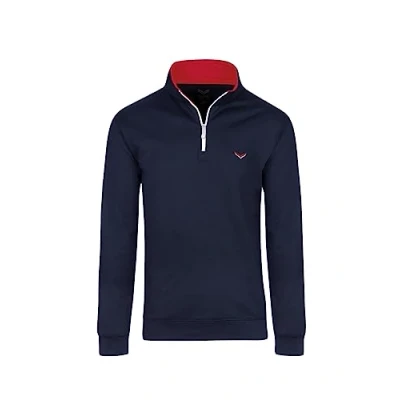 Image of Trigema Men&#039;s 674813119 Sweatshirt, Blue (Navy 046), Medium