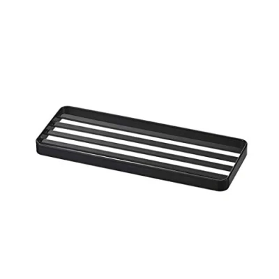 Image of Yamazaki 4806 TOWER Sanitary Tray, black, Steel, Minimalist, 24 x 9 1.5 cm