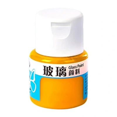 Image of Glass Paint Transparent Colour Glossy and Brilliant DIY Craft for Stained Paints Painting Window