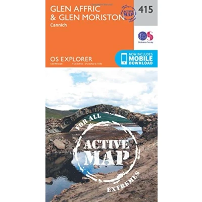 Image of Explorer Active 415 Glen Affric &amp; Moriston Map With Digital Version
