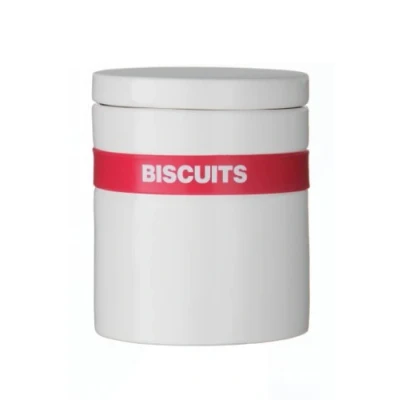 Image of Hot Pink Silicone Band Biscuit Jar Premier Housewares