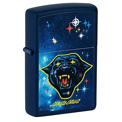 Image of Zippo Lighter, Brass, Navy Matte, One Size