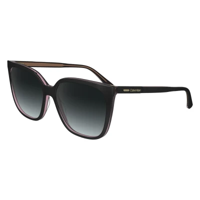 Image of Calvin Klein Sunglasses, Women&#039;s, Size: 56, Black pink