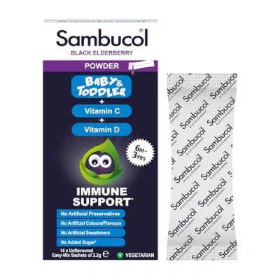Image of SAMBUCOL Baby Powder SACHETS 14&#039;S