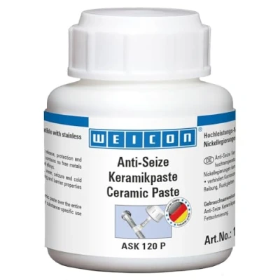 Image of WEICON Anti Seize Ceramic paste 120 g, metal free assembly to protect against corrosion, seizing and wear