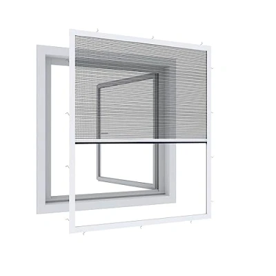 Image of Windhager Expert Pleated Ultra Flat Insect Windows, Fly Screen, Mosquito Protection, Can Be Shortened Individually 130 x 150 cm, White, 03244, Polyester