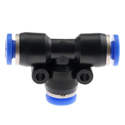Image of 1pcs T Junction PE4 Pneumatic Air 3 Way Quick Fittings Connector 4mm Tube Hose