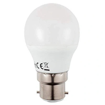 Image of LITECRAFT 6 Watt LED B22 Bayonet Cap Golf Ball Warm White Light Bulb