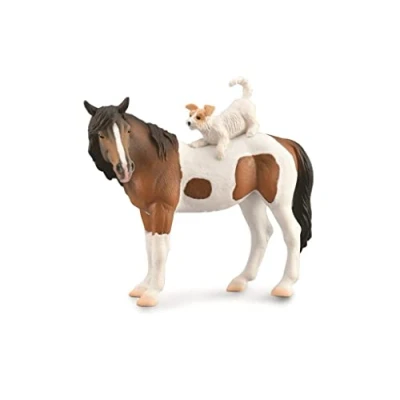 Image of CollectA, Mare &amp; Terrier Animal Figurine, Collectable Roleplay Toy Figure