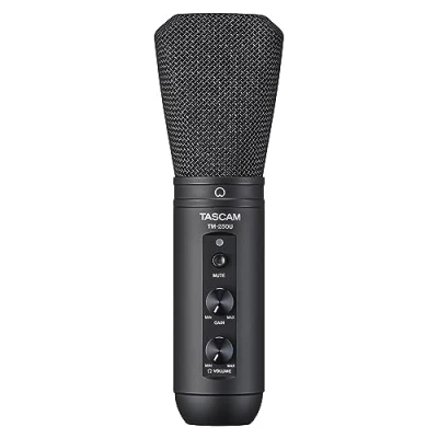 Image of TASCAM TM 250U USB Broadcasting Microphone With Headphones Output