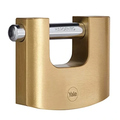 Image of Yale Y114B/80/118/1 Serie Y114B Padlock, Brass Shutter, 80mm