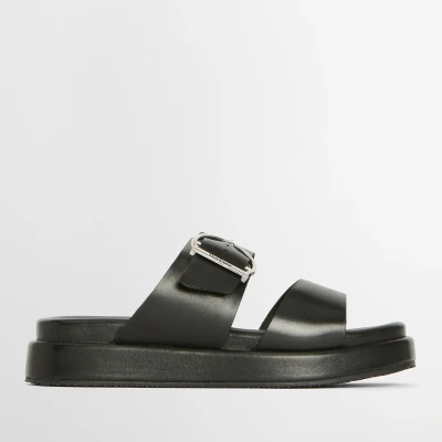 Image of Barbour Adele Leather Sandals UK 4 Black
