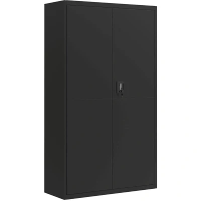 Image of vidaXL File Cabinet Black 105x40x180 cm Steel