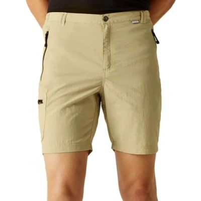 Image of Regatta Mens Leesville II Multi Pocket Cargo Walking Shorts Oat 38