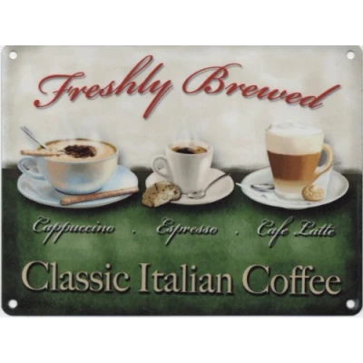 Image of Classic Italian Coffee metal sign (og 2015)