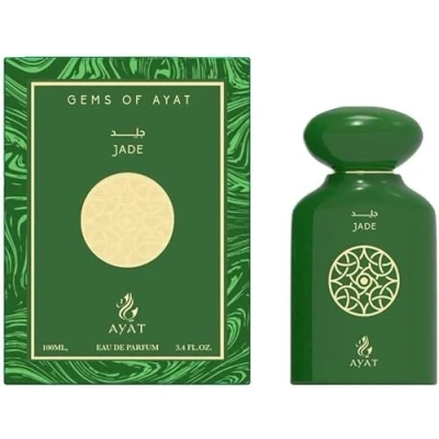 Image of Ayat Perfume Gems of Eau de Parfum Jade 100ml Arabic Fragrance for Men and Women Oriental Oud Made Designed in Dubai Notes: Rose, Iris, Vanilla Patchouli