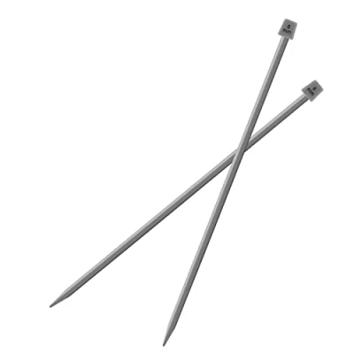 Image of Vogueing Tool Single Pointed Knitting Needles 2Pcs/Set 35CM Long Sets Aluminium Classic Pins for Handmade Weave DIY Tools(8MM)