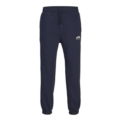 Image of JACK &amp; JONES Men&#039;s Jpstkane Jjcaleb Sweat Pants Imp Noos Joggers, Blazer Navy, S