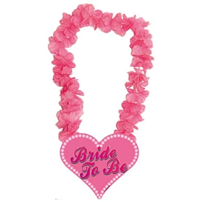 Image of Folat Hawaiian Bride to Be Necklace Pink