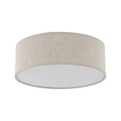 Image of Nicola Cylindrical Ceiling Light Linen 4xE27