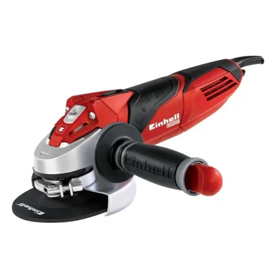 Image of Einhell 115mm Angle Grinder TE AG 115 720W, Spindle Lock, Cable Clip, Soft Grip, Additional Handle 4 Inch With Disc For Cutting, Sanding, Grinding and Polishing