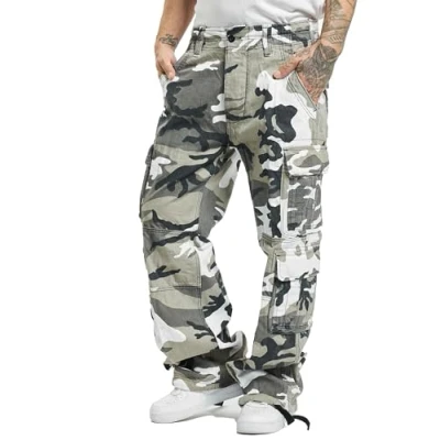 Image of Brandit PURE Vintage Cargo trousers, Men&#039;s, Size: 3XL, Snowcamo