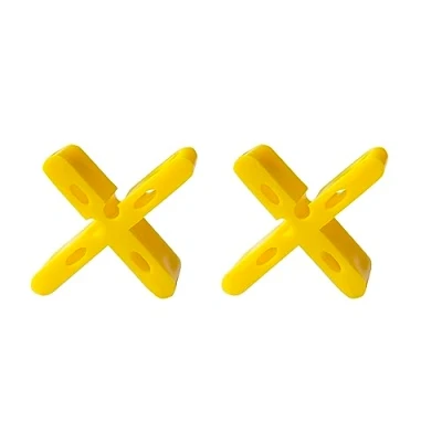Image of 5/8 inch Height Spacer 15mm Patio Paver Floor Leveling Yellow Color Clips Thicken Slab Outdoor Bricklaying with Breaking Point Become T