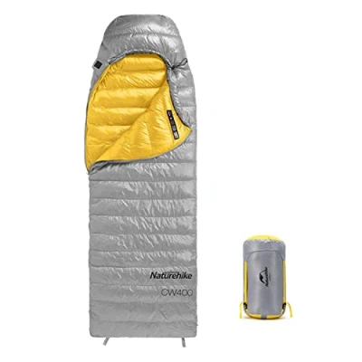 Image of Naturehike Lightweight Down Sleeping Bags for Adults 750 Fill Power 4 Season,2.0lbs Ultralight Compact Portable,Waterproof, Camping, Hiking, Backpacking With Compression Bag