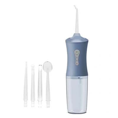 Image of Wizoowip Portable Dental Flosser Rechargeable Water 3 Modes 360 Rotatable Nozzle Ipx7 Waterproof Cordless Electric Oral Irrigator Teeth Blue
